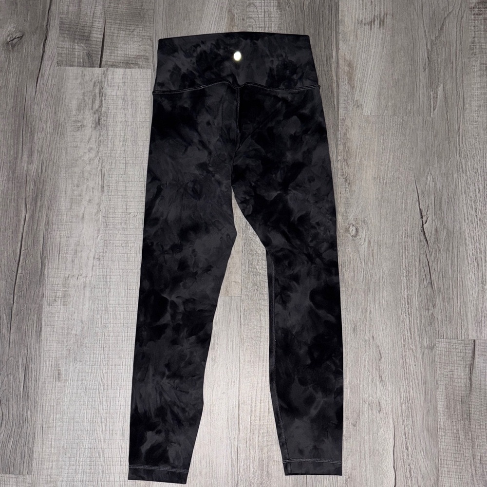 lululemon athletica Black Tie-Dye Leggings
